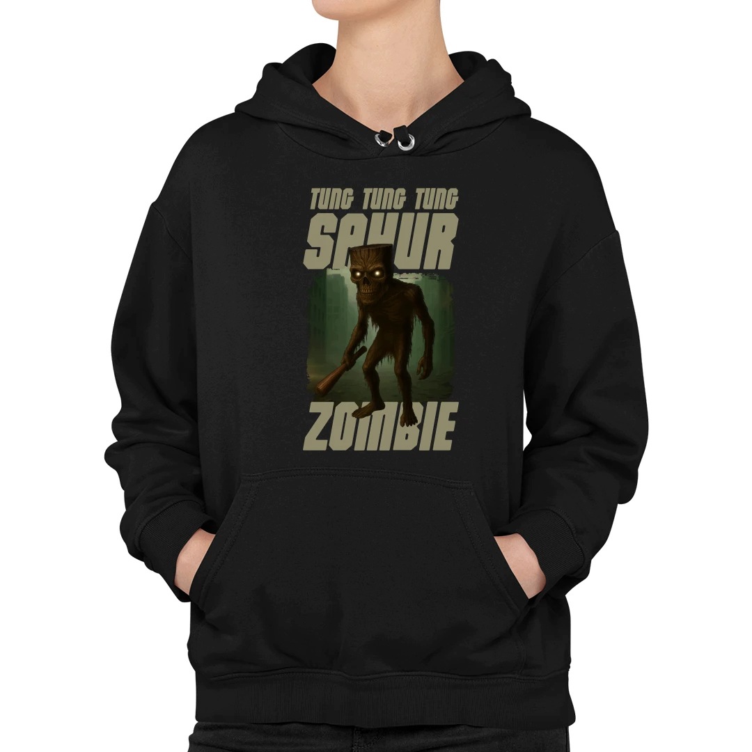 Tung Tung Tung Sahur zombie Italian Brain Rot mikina pro dospívající dívku L