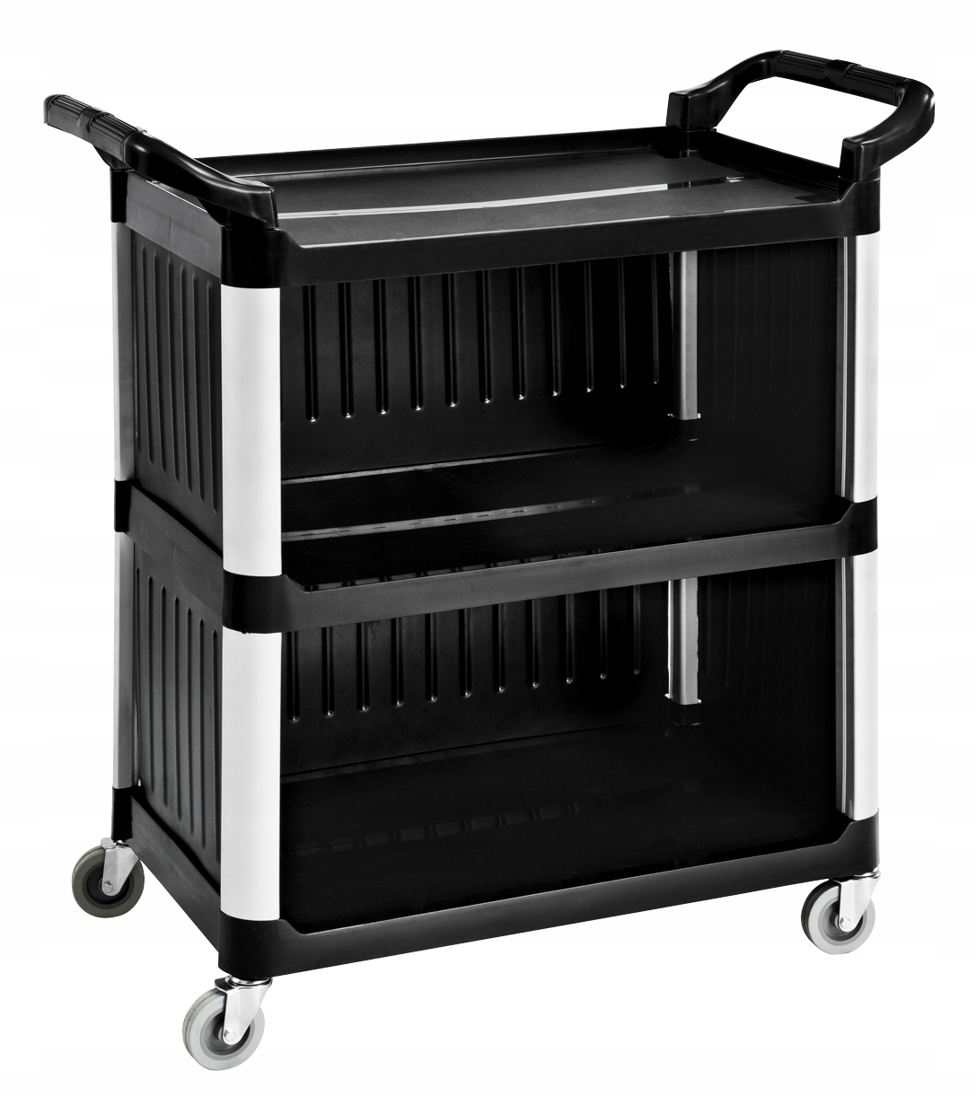 Číšnický Vozík 3-POLICOVÝ Polypropylen 102X50X95 CM Gastronomický Technica