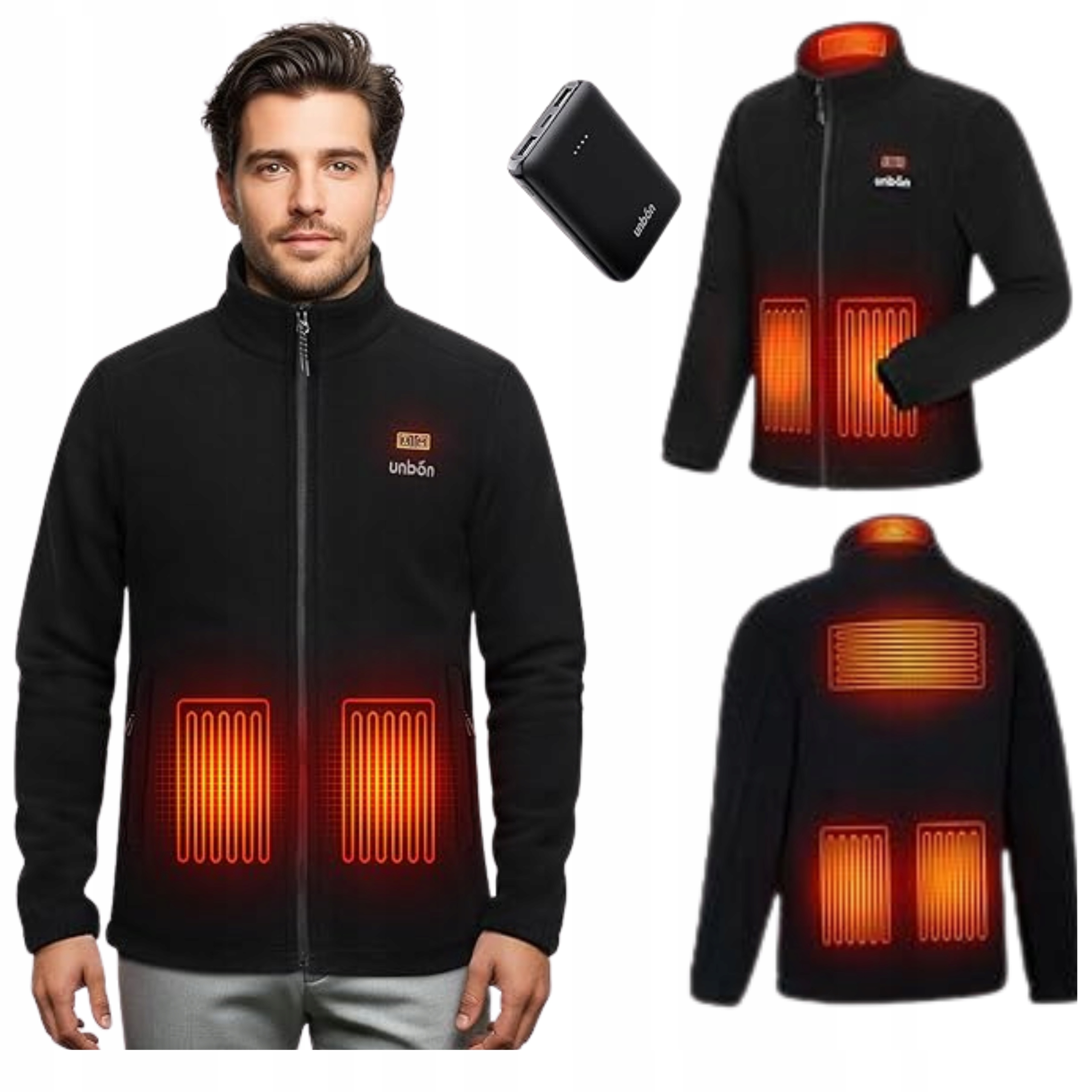 Vyhřívaná Zimní Bunda Usb Na Zimu 6 Elektrických Zón 2XL