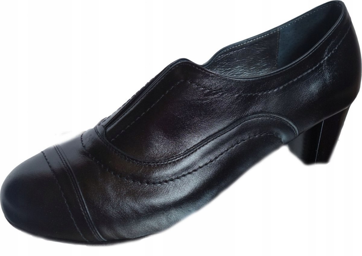 

-30% Skórzany botek czarny teg K Obcas Nr 44