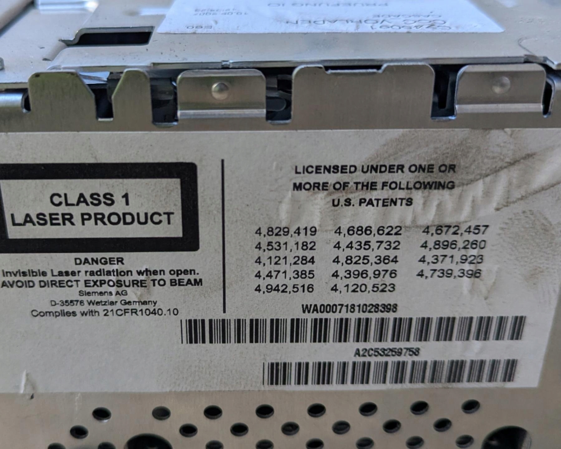 Radio samochodowe BMW 5 E60/E61 facelift E60 2007 9159022