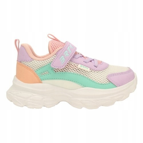 Kolorowe sneakersy dla dziewczynki na masywnej podeszwie Bartek r. 26