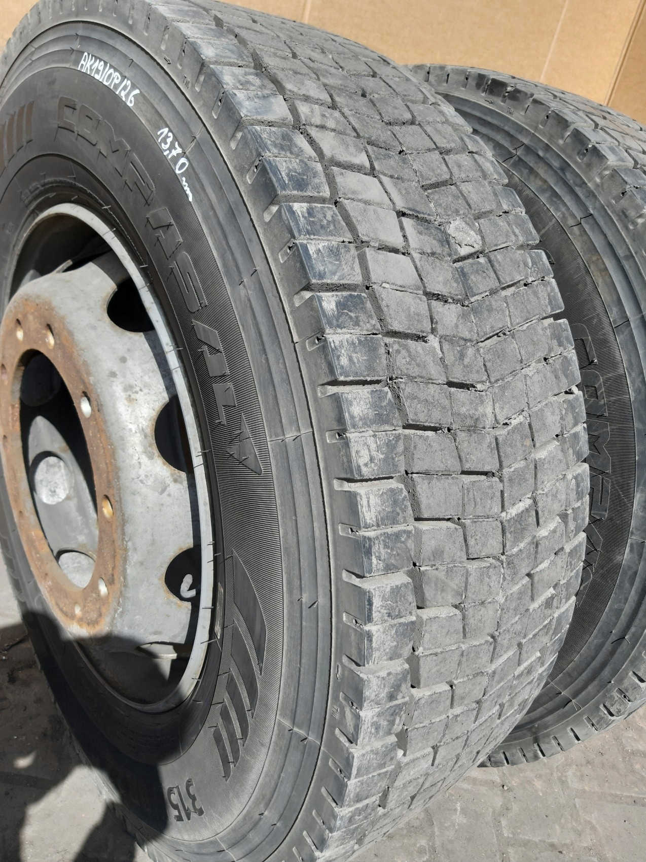 wheels tyres CIEZAROWE 2x COMPASAL CPD38 315/70 R22.5