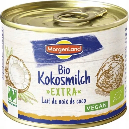KOKOSOWA ALTERNATYWA MLEKA 22% BIO 200ml (BEZ DODATKÓW) - MORGENLAND