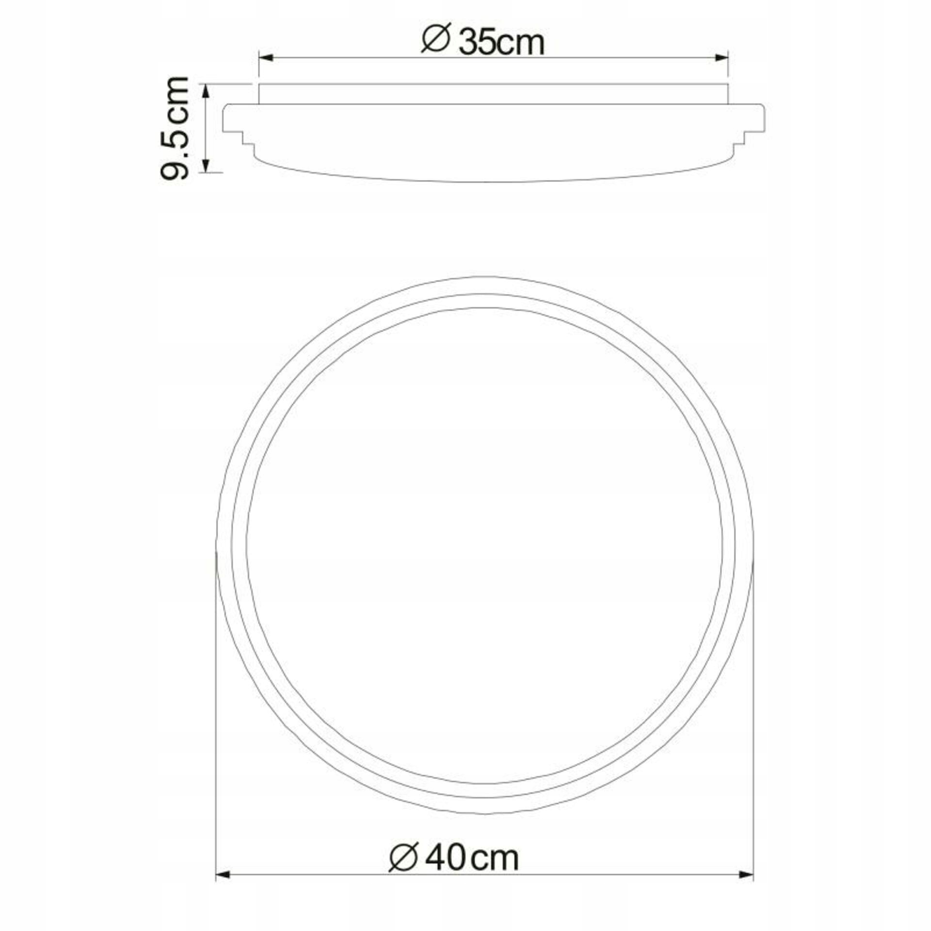 Stropné Led svietidlo Globo Aley 18W 1300lm 2700-6500K diaľkové ovládanie