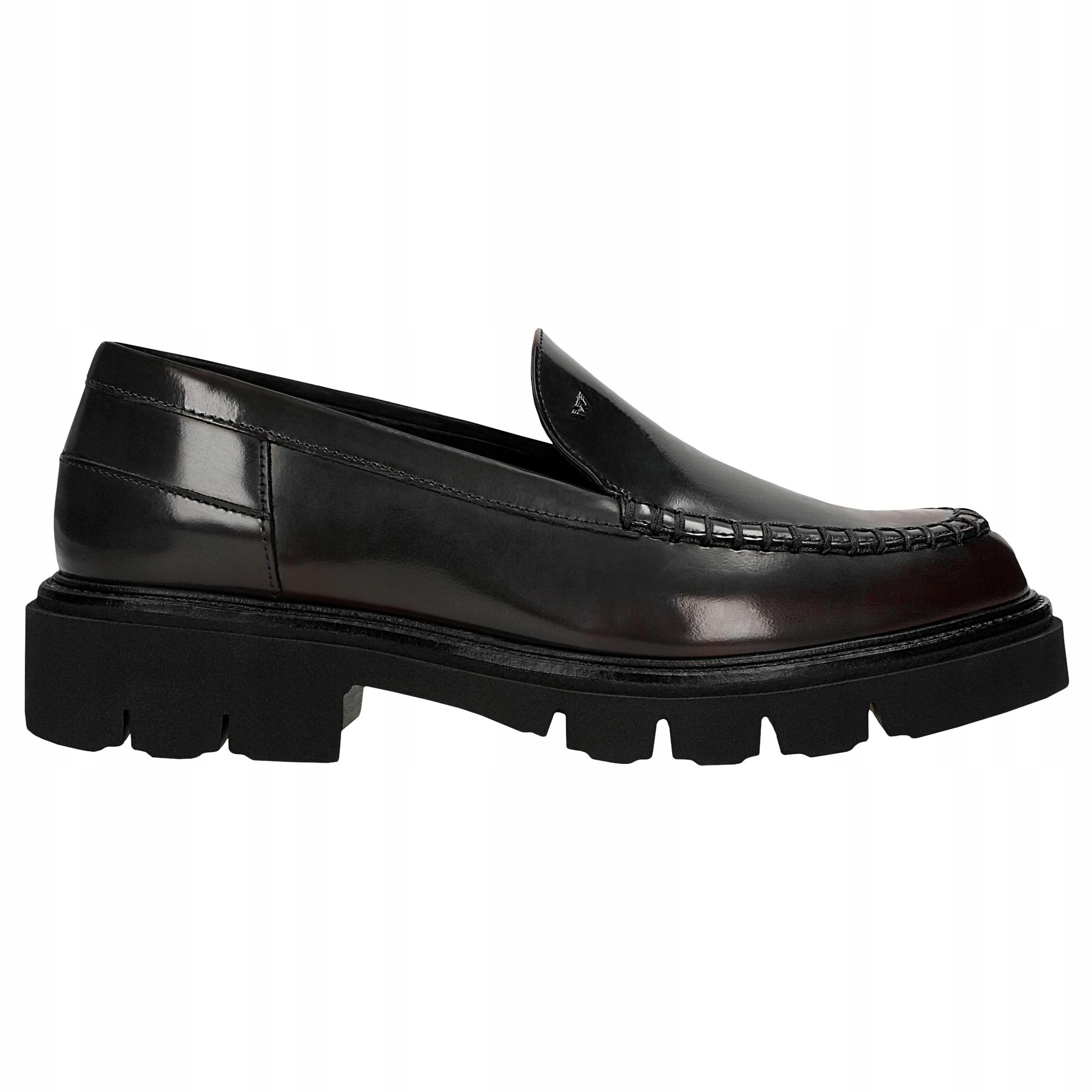 Dámské černo-bordové nazouvací polobotky Wojas vel. 37