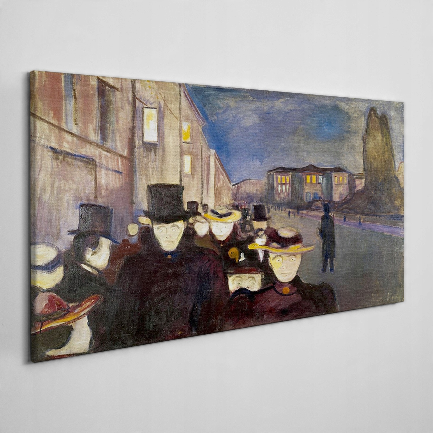 

Obraz na płótnie Wieczorem ulica miasto 120x60 cm