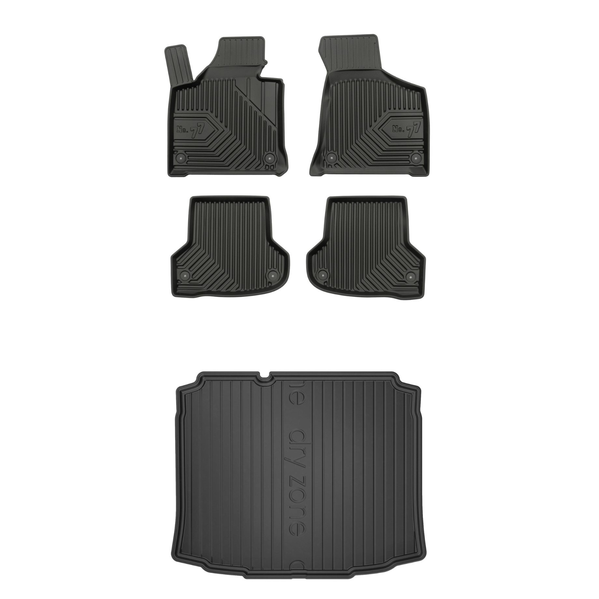 Sada gumových kobercov a rohoží pre Audi A3 8P/A3 Sportback 8P 2003-2013