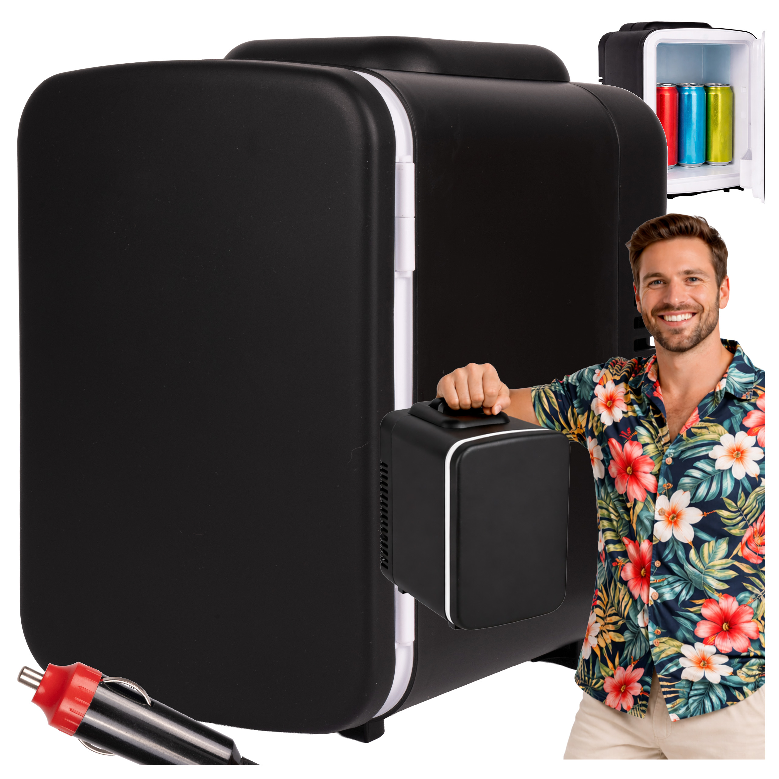 Turistická Automobilová Chladnička 12V 230V 4L S Funkcí Ohřevu A Chlazení