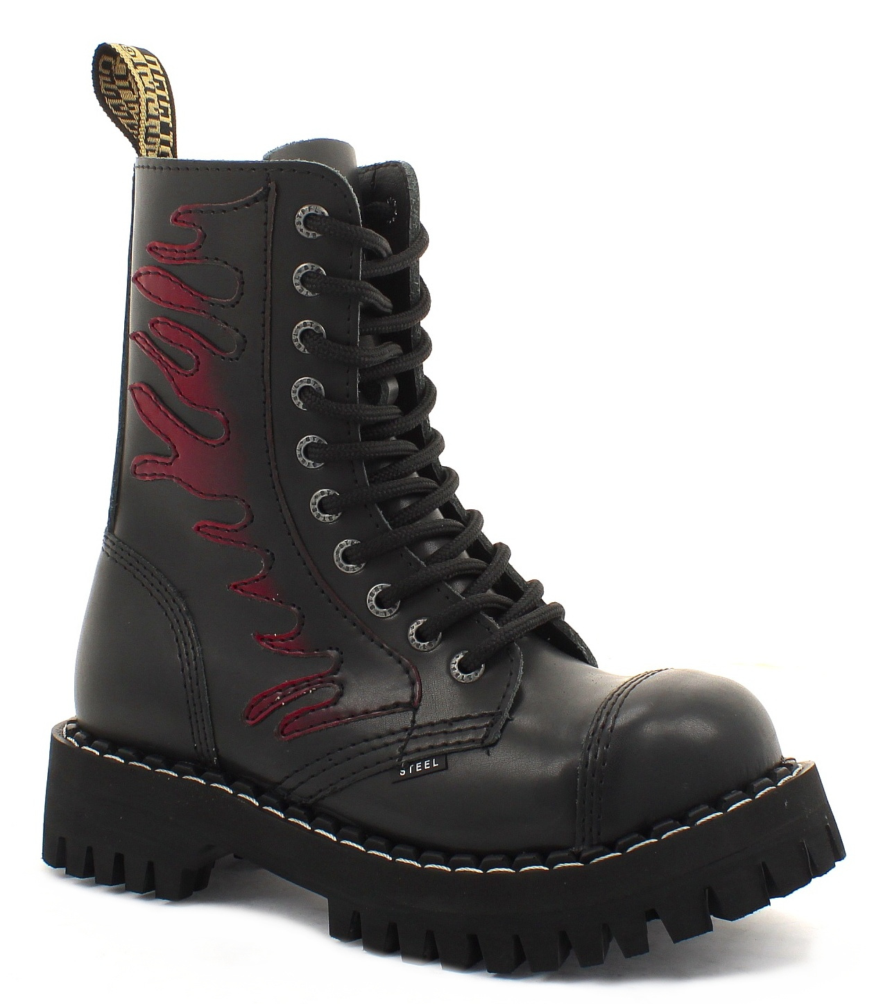 GLANY STEEL RED FLAMES 10-DZIUR 37