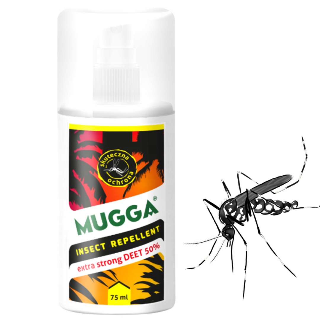 SPRAY NA KOMARY MUGGA 50% DEET STRONG 75 ml 0,13 g
