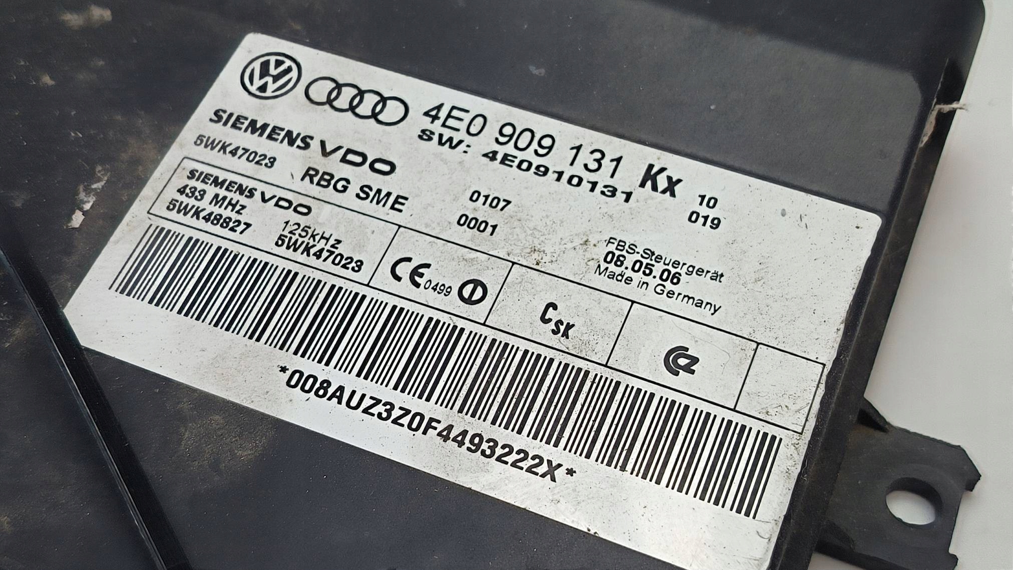 modul 4E0909131KX KESSY AUDI A8 D3