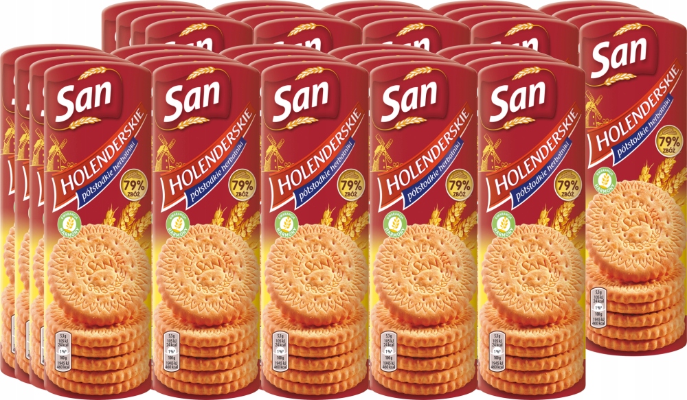 San Holenderskie herbatniki półsłodkie 150g x40