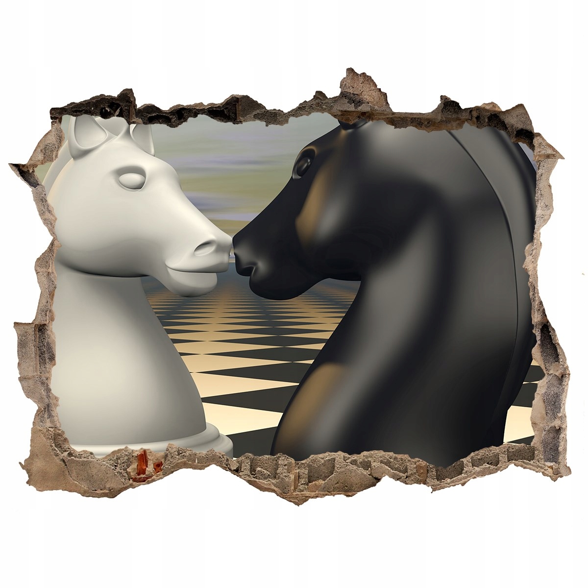 

Fototapeta dziura na ścianę Szachowe konie 120x81