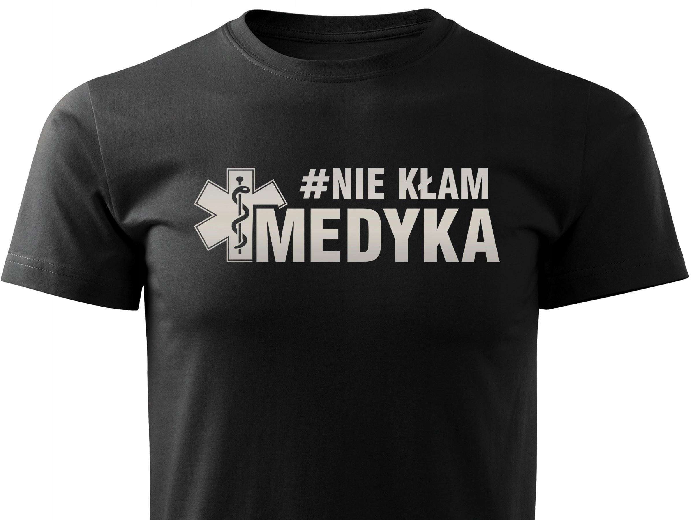 

Koszulka T-shirt wzór odblaskowy #nie Kłam Medyka
