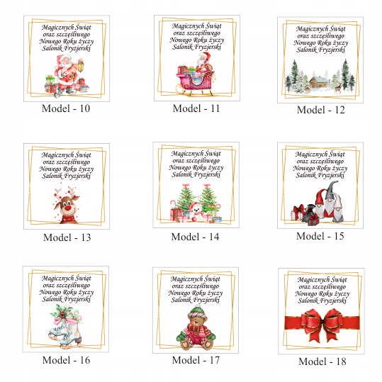 firmowe upominki na święta LOGO mikołaj CZEKOLADKI Waga 0.007 kg