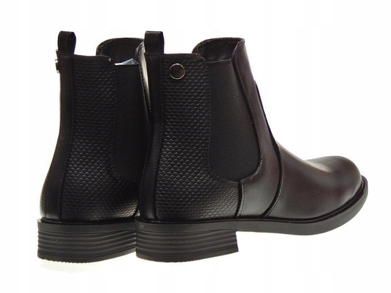 BOTKI SZTYBLETY Z GUMKAMI LA1012 BLACK r. 38 Marka inna
