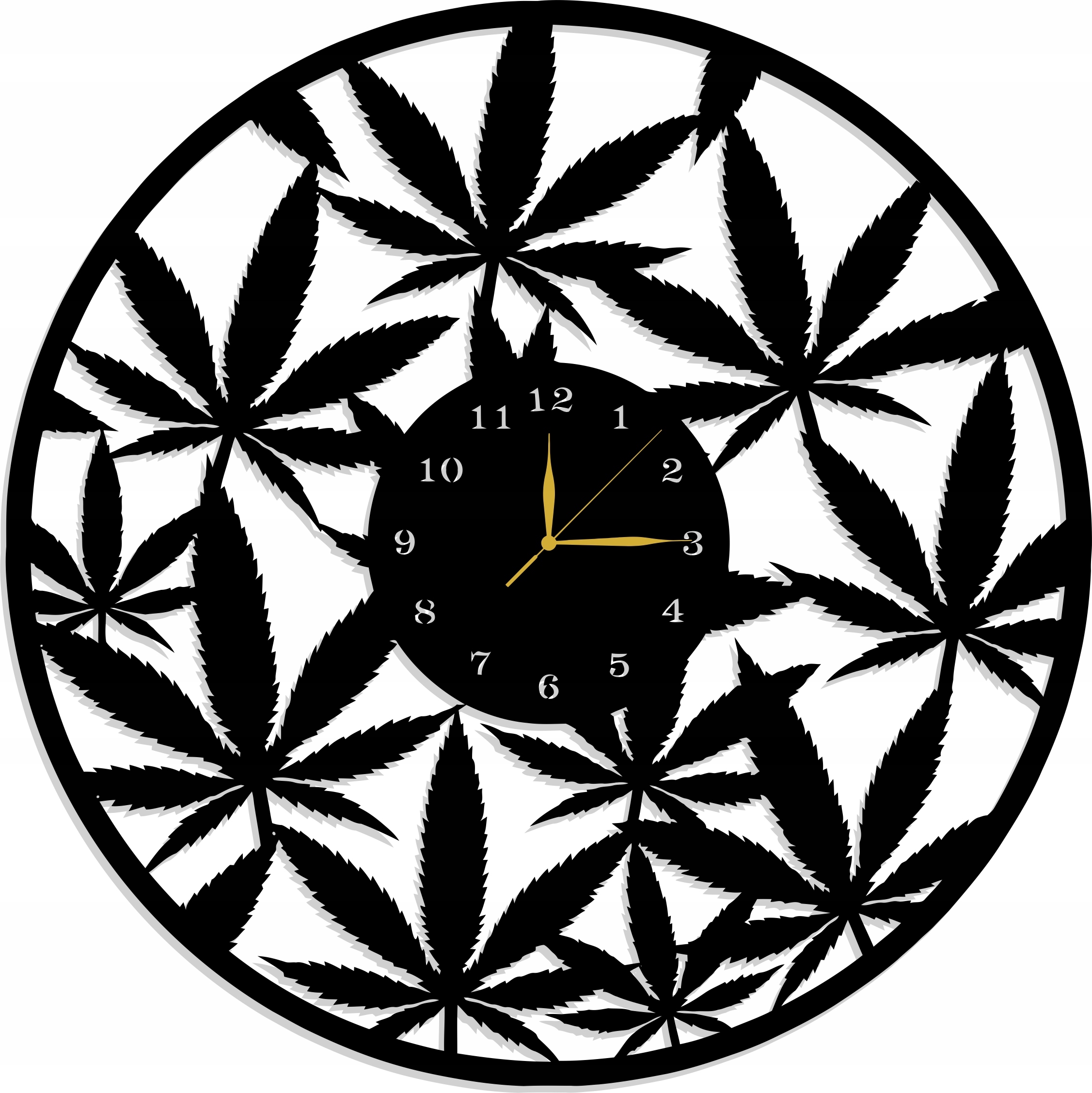 Nástěnné Hodiny Ganja 50 CM XL! 17 Barev!