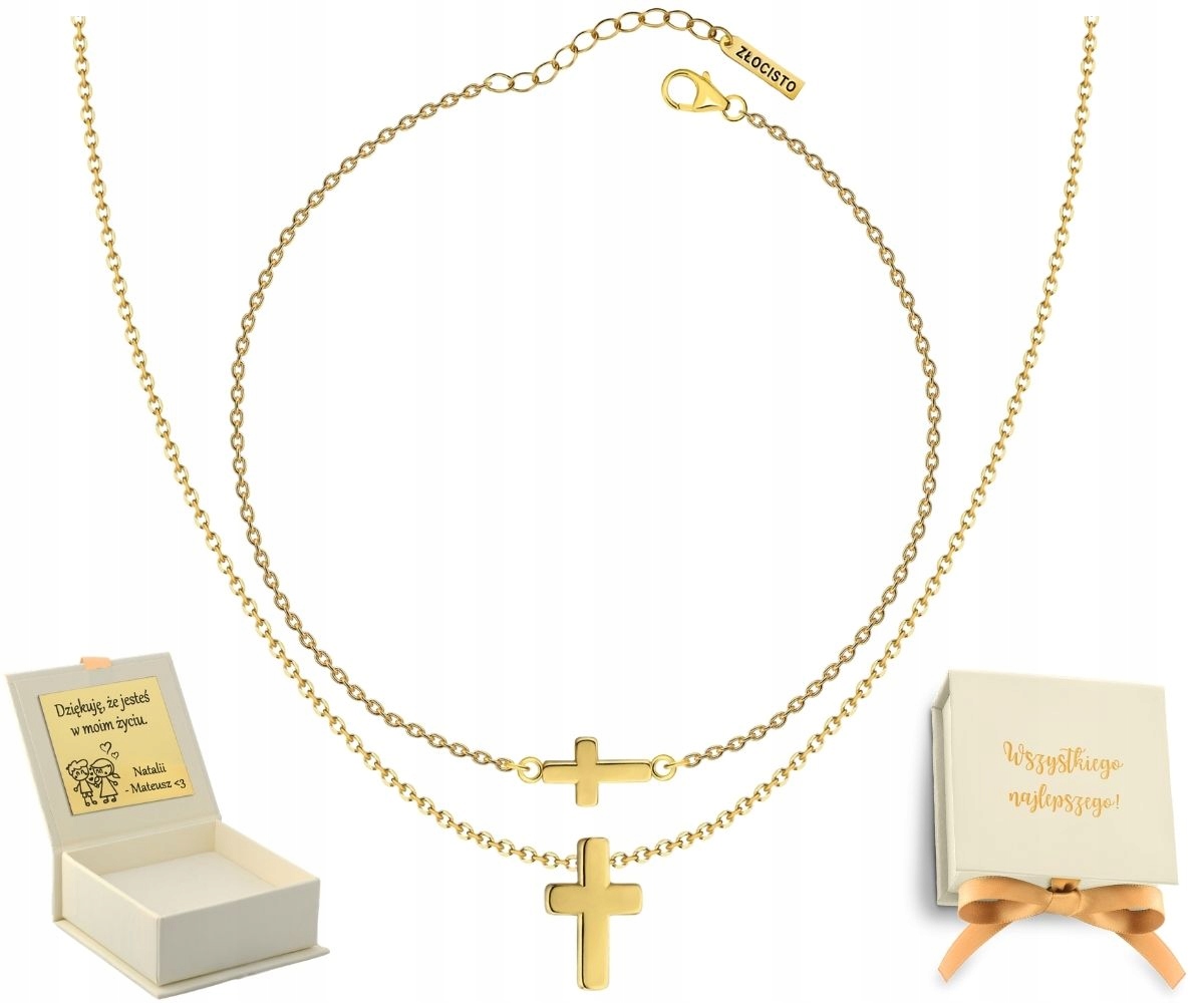 Náhrdelník Náramek Hladký Křížek 925