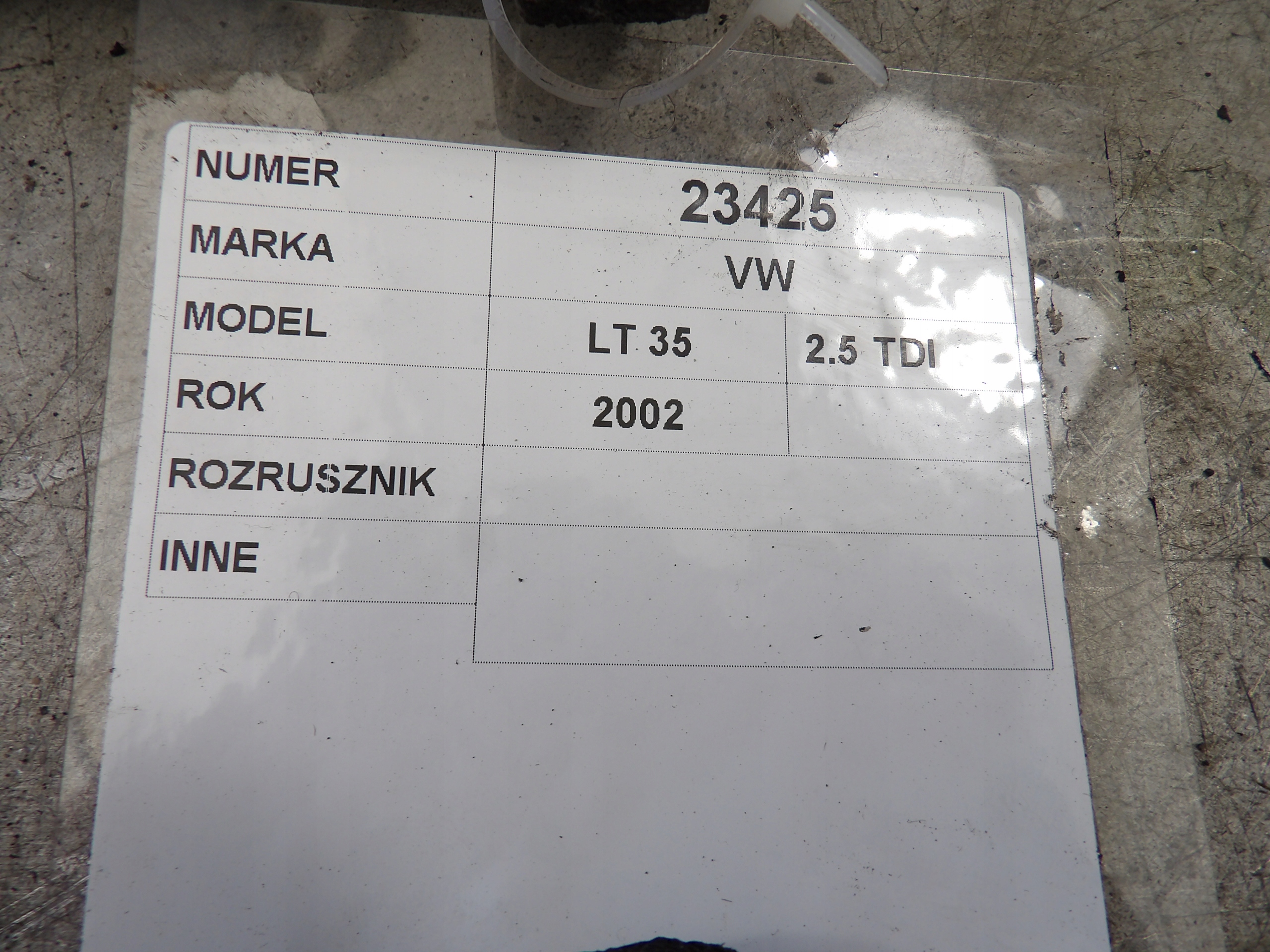 Volkswagen LT 35 starter 0001125517