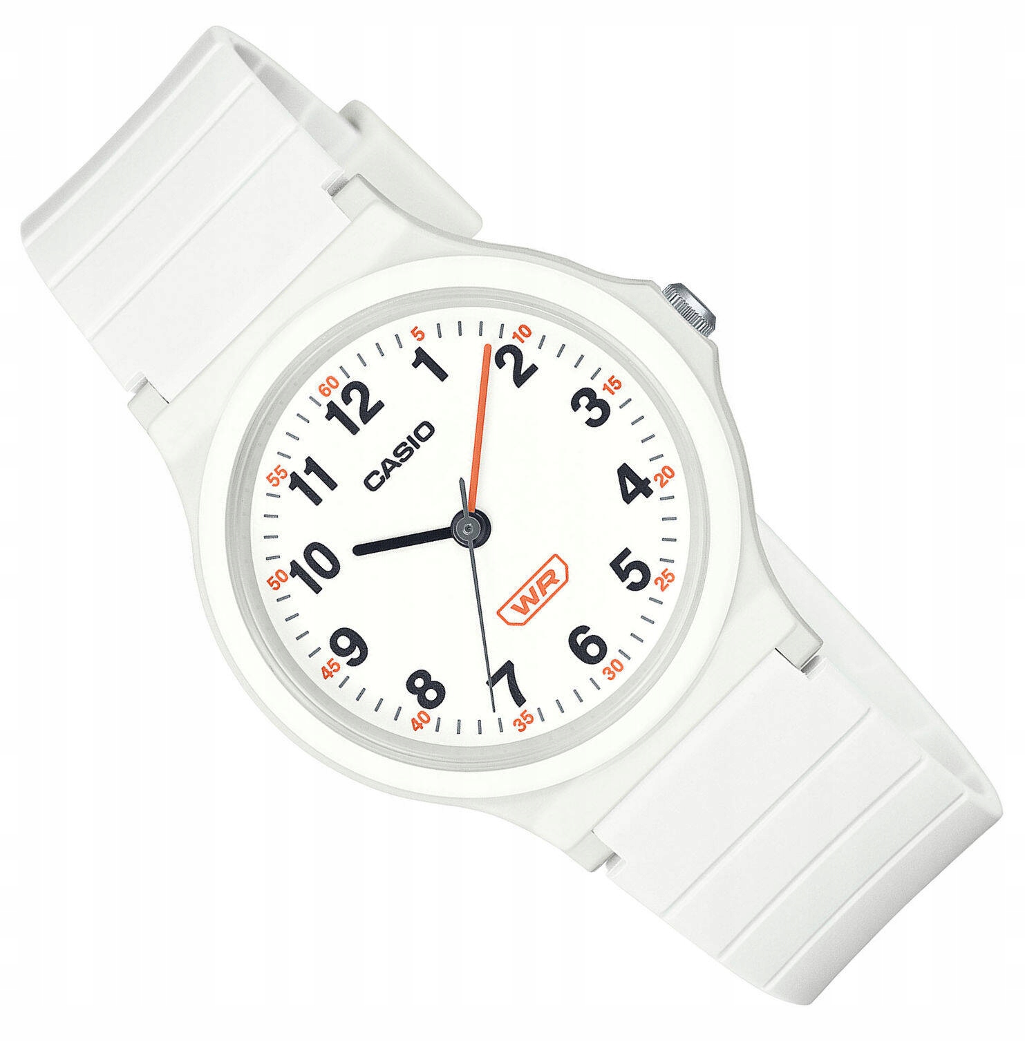 Malé Bílé Klasické Čitelné Kulatý Dámské Hodinky Casio LQ-24B-7BEF