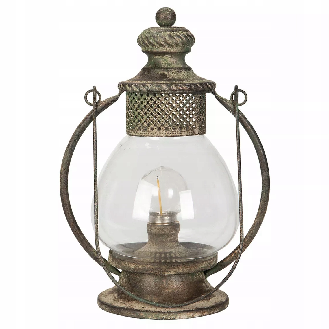 Led Lucerna Retro Kovová Skleněná Vánoční Lampa Do Obývacího Pokoje Domu