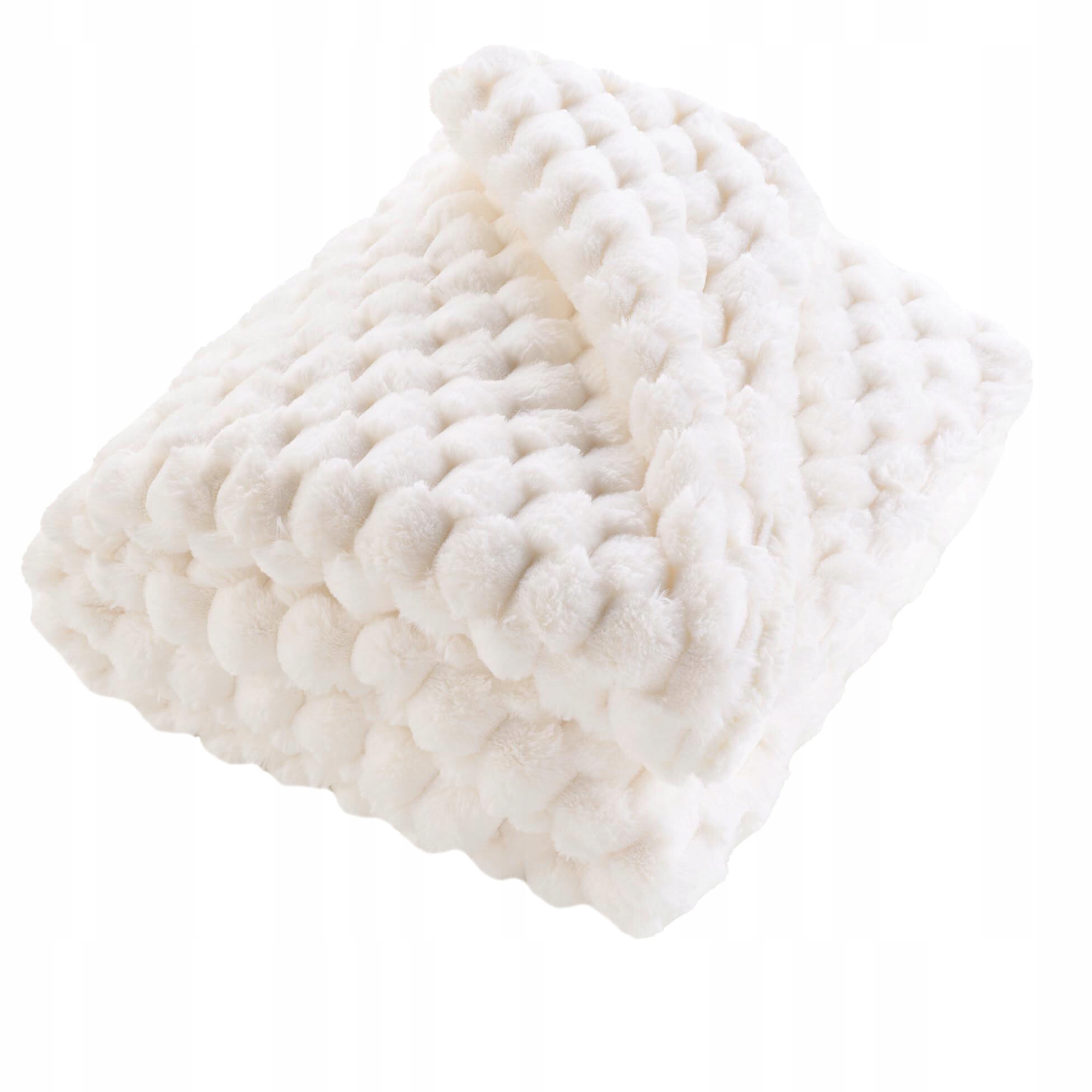 Prošívaná Deka Polyester Plyšová 180 X 220 CM Bílá Frosty