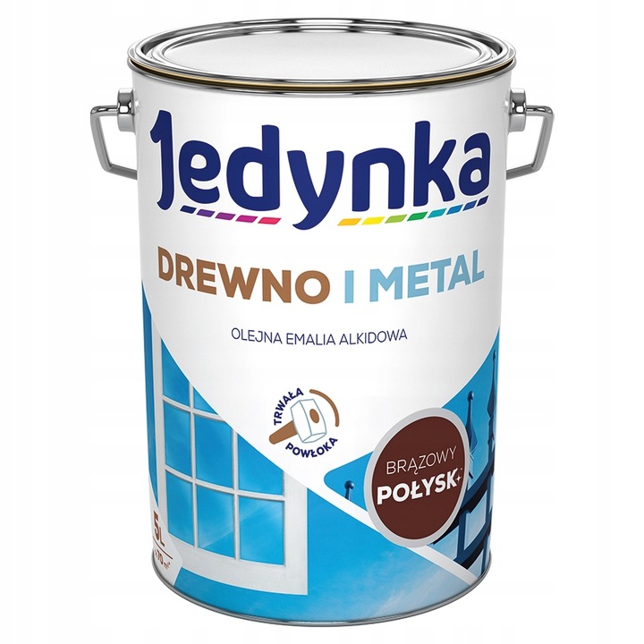 

Jedynka Do Drewna I Metalu 5L Brązowy Połysk Brąz