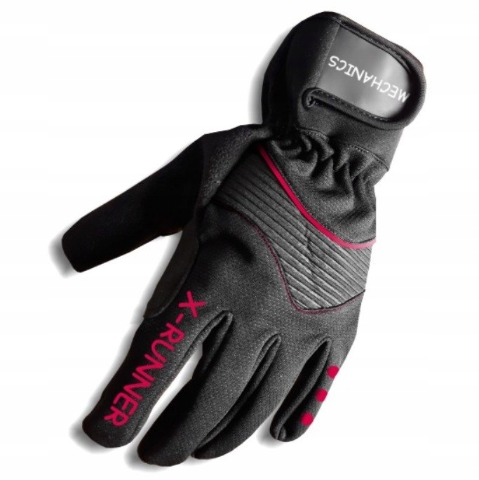 Rękawice sportowe na narty biegowe damskie Mechanics X-runner S czerwone