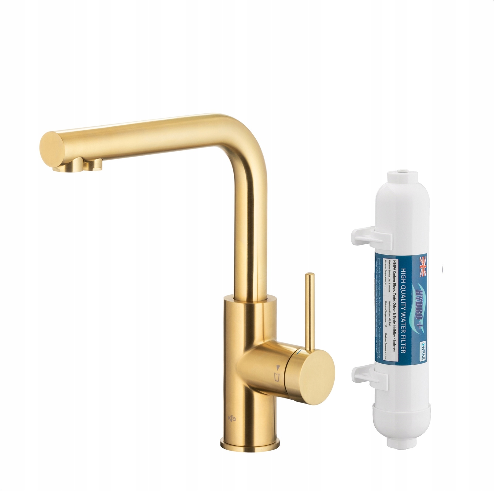 Kfa Kuchynská Batéria Duero Pure Basic Filter Hydro+, Brushed Light Gold (brúsené Svetlé Zlato)