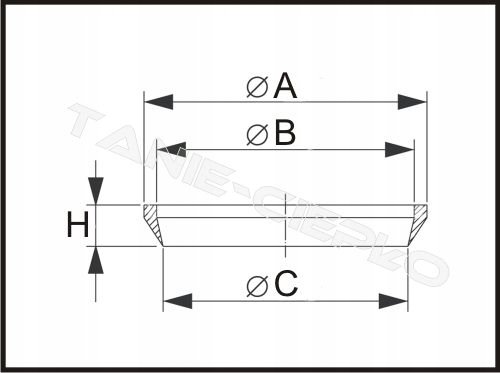 Uszczelka klinowa stożkowa do syfonu umywalki 32 Marka Term-System
