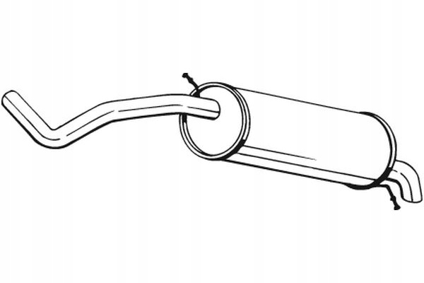 TŁUMIK UKŁADU WYDECHOWEGO TYŁ SEAT IBIZA III IBIZA IV IBIZA IV SC Producent części Bosal