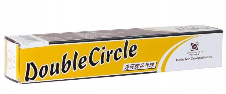 Piłeczki do tenisa stołowego Double Circle Biała 6 Szt ping pong