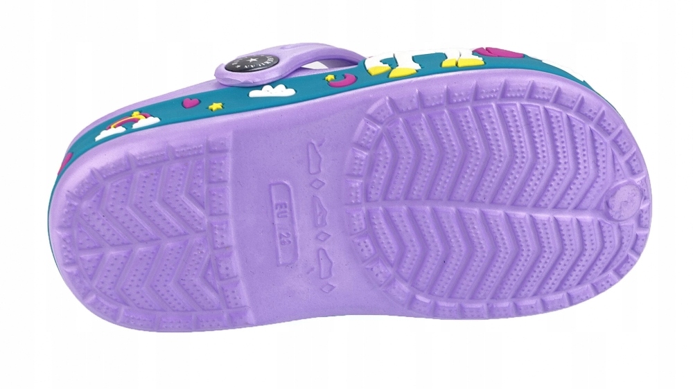 KROKSY KLAPKI OGRODOWE BASEN PIANKOWE DZIEWCZĘCE *32 Kolor fioletowy