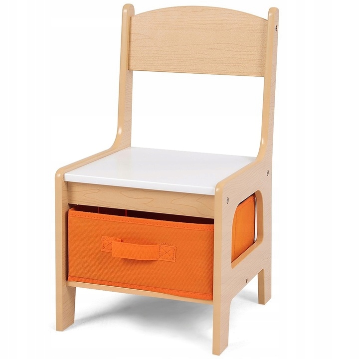 STOLIK 2 KRZESŁA DLA DZIECI SCHOWEK ZESTWA Długość stołu 60 cm