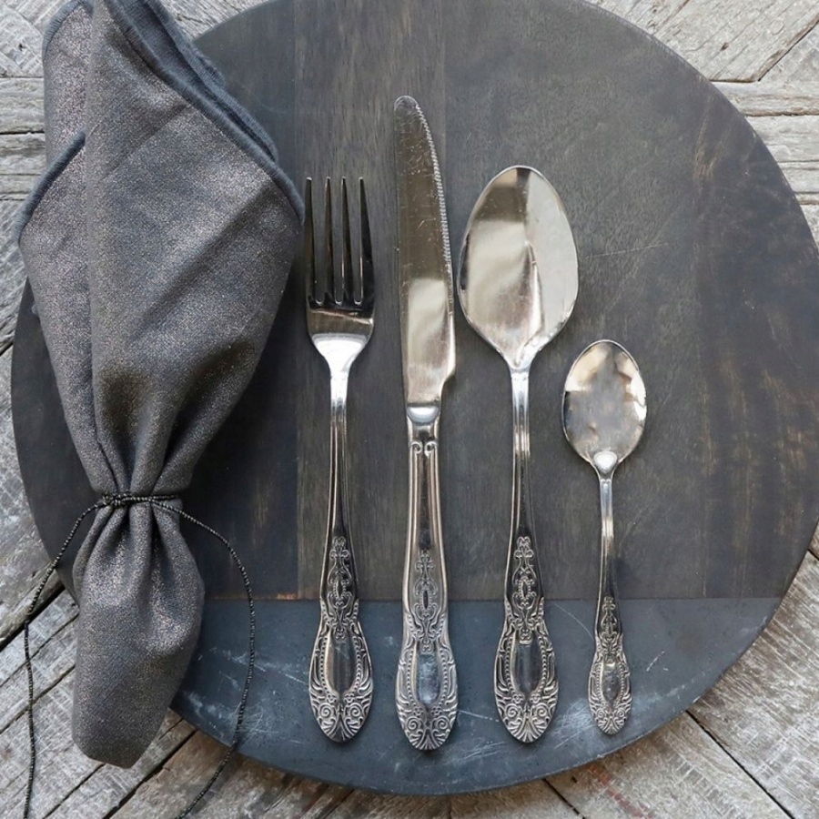 SZTUĆCE W STYLU VINTAGE SREBRNE Chic Antique 4 SZT EAN (GTIN) 5712750243969