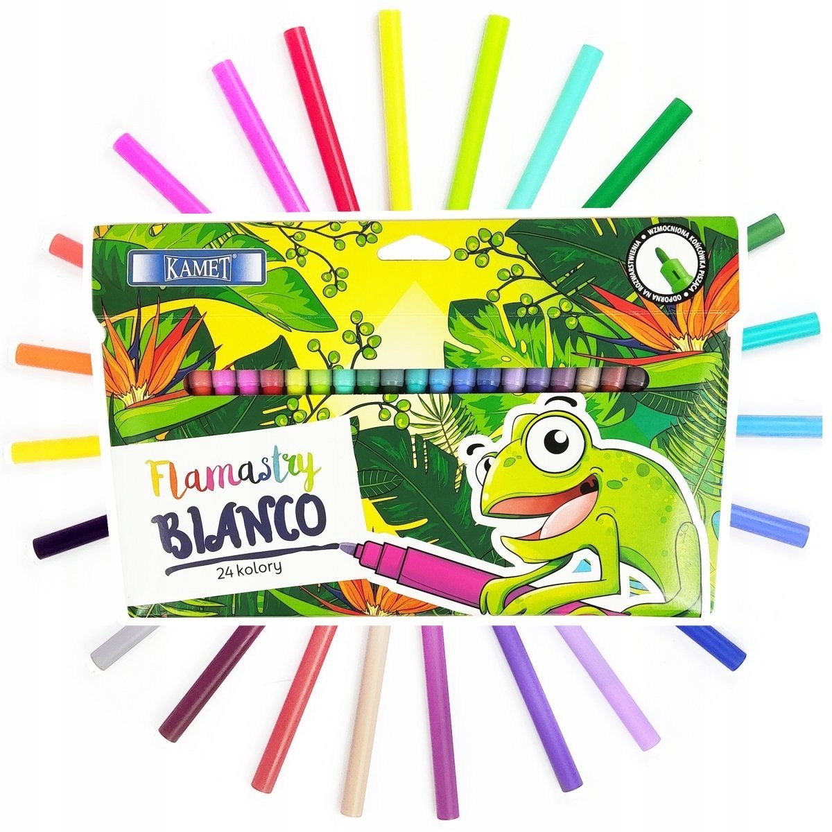 

Pisaki zmywalne flamastry Bianco 24 Kamet