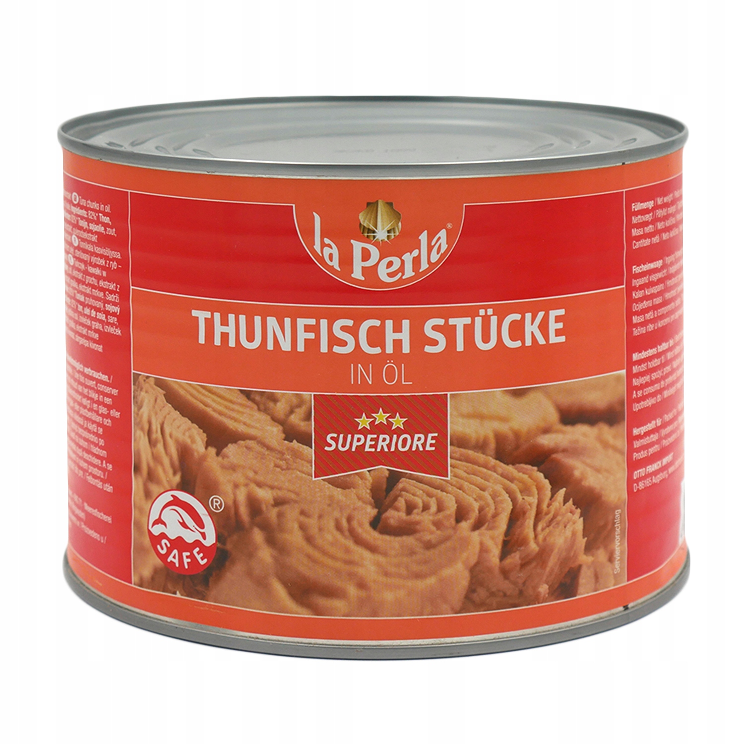 Levně Kousky tuňáka v rostlinném oleji La Perla 1705 g 1,705 kg