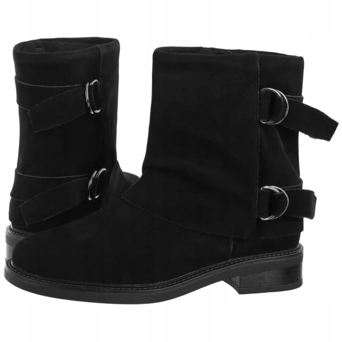 Dámské kožené Kotníkové Boty Sergio Leone černé Bt 25556-S černé