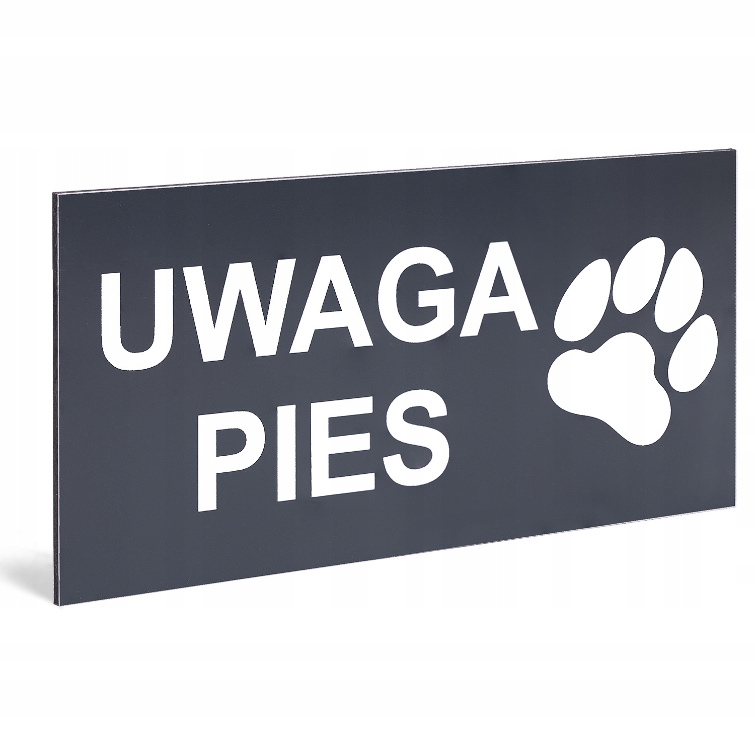 

Tabliczka 20x10 Aluminiowa Uwaga Zły Groźny Pies