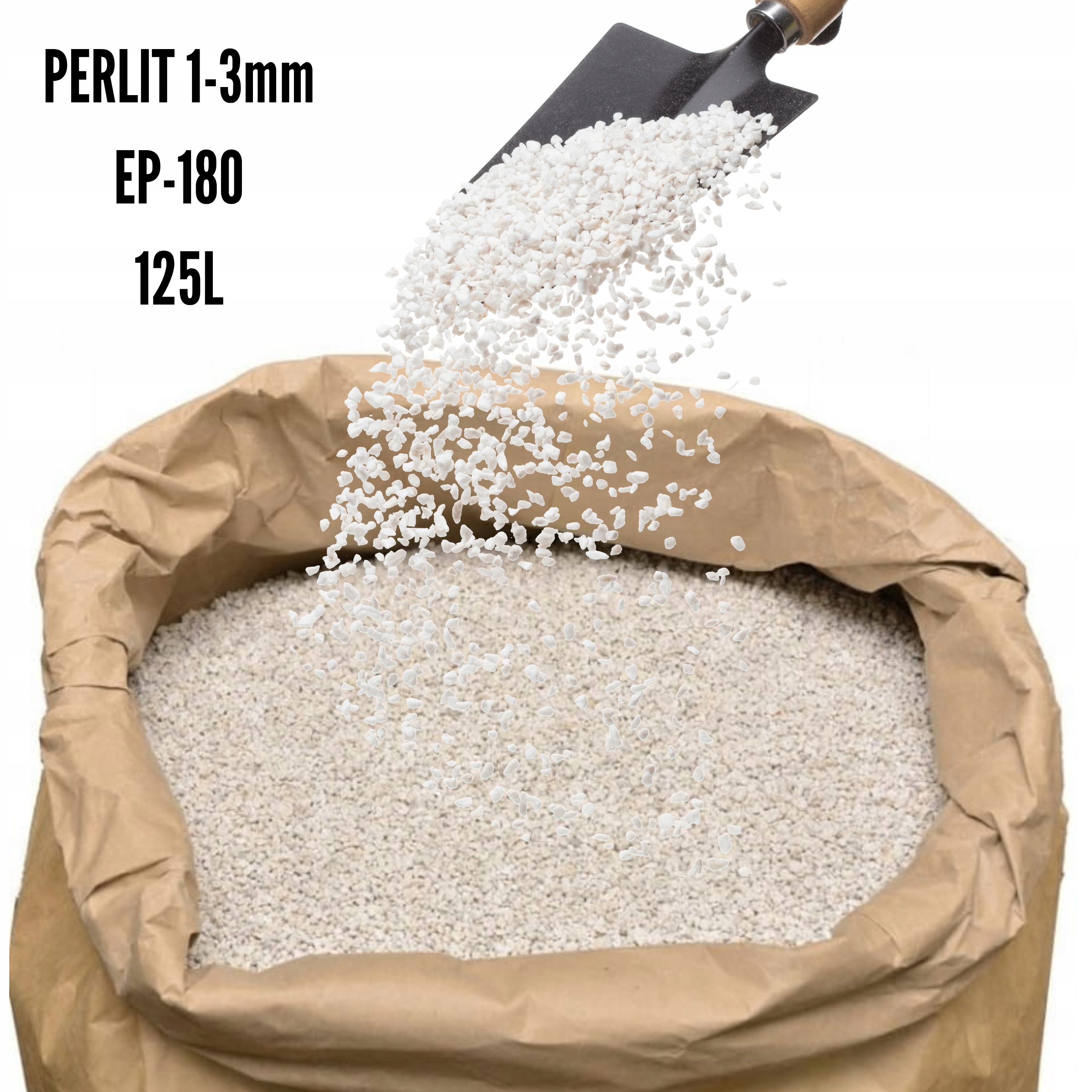 Top Agro Perlit Ogrodniczy 125L 0-3 mm Ulepszacz Podłoża, Nasiona, Rozsady