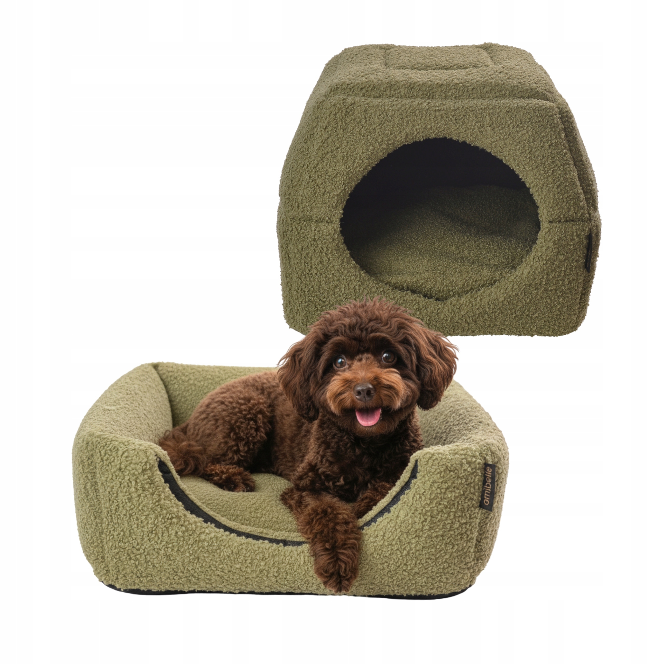 Pelíšek Domeček pro psa kočku 2v1 Potah do domu Velikost S 38x38