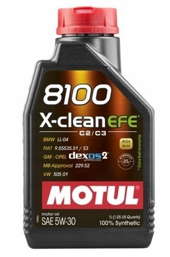 Olej silnikowy syntetyczny Motul 8100 X-Clean Efe C2/C3 5W30 1L