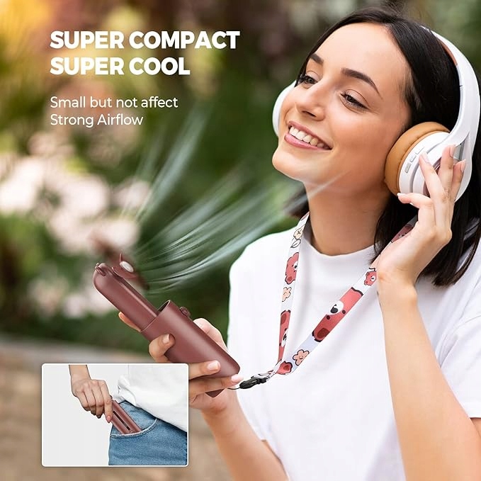 Wentylator mini Acryee BRĄZOWY (686) Kolor dominujący brązowy