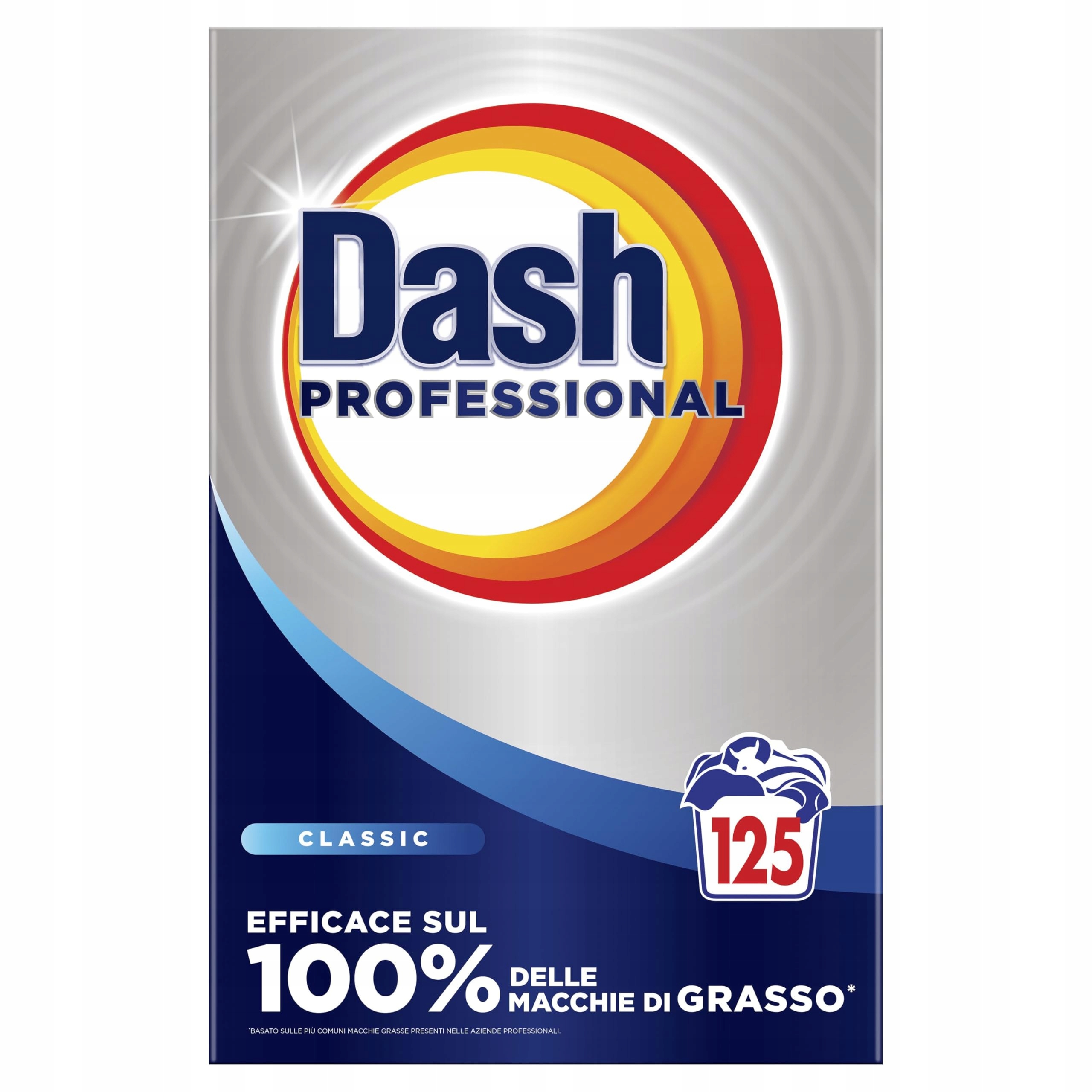 Dash Professional Classico, prášek na praní 6,25 kg, 125 praní, bílý