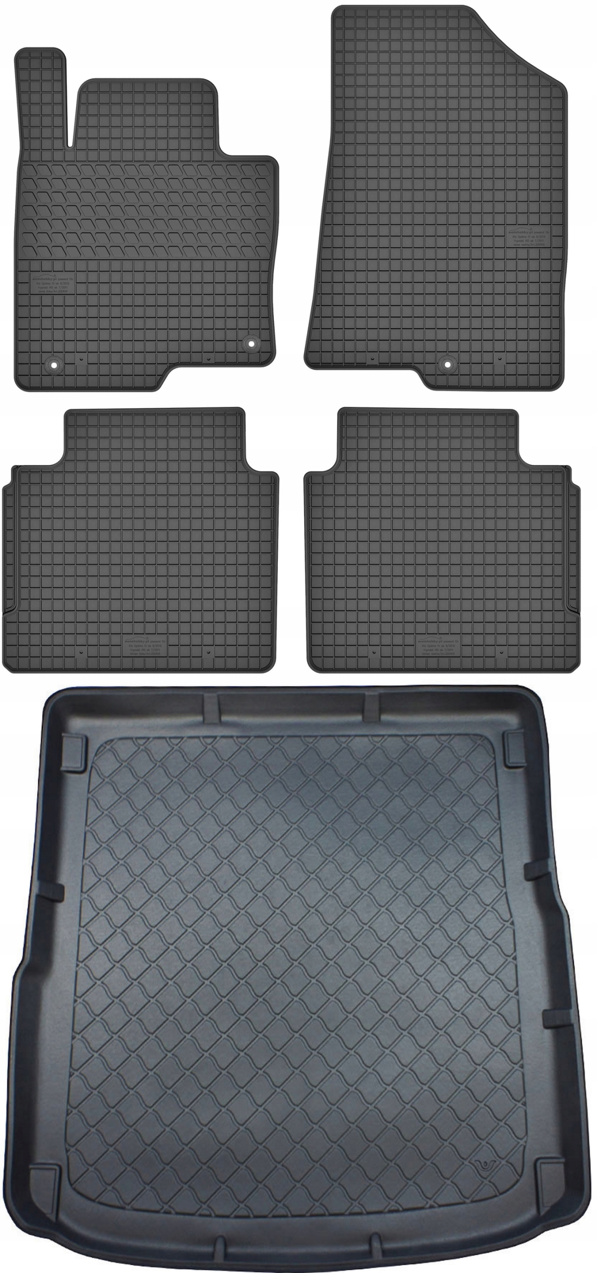 Hyundai i40 Cw Kombi od roku 07.2011-2019 Sada Koberce batožinový priestor