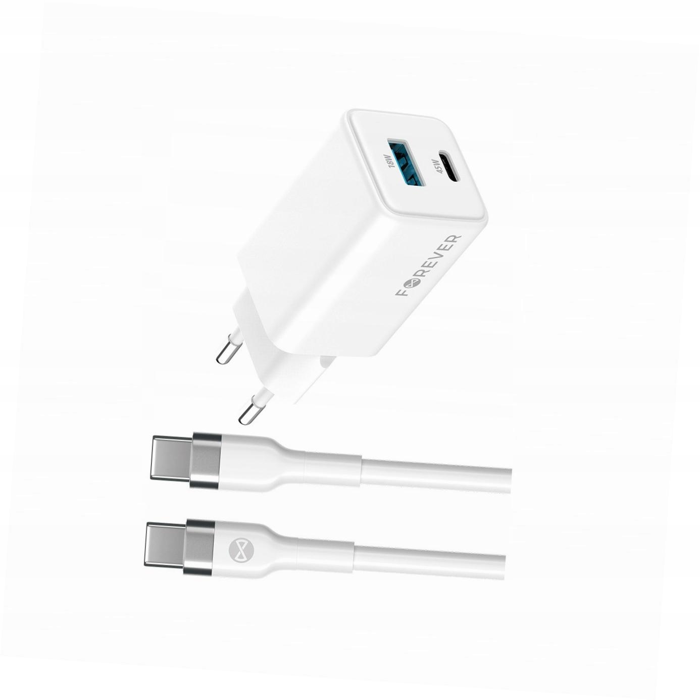 Szybka ładowarka GaN 45W Usb-c z kablem do Samsung Galaxy A20e