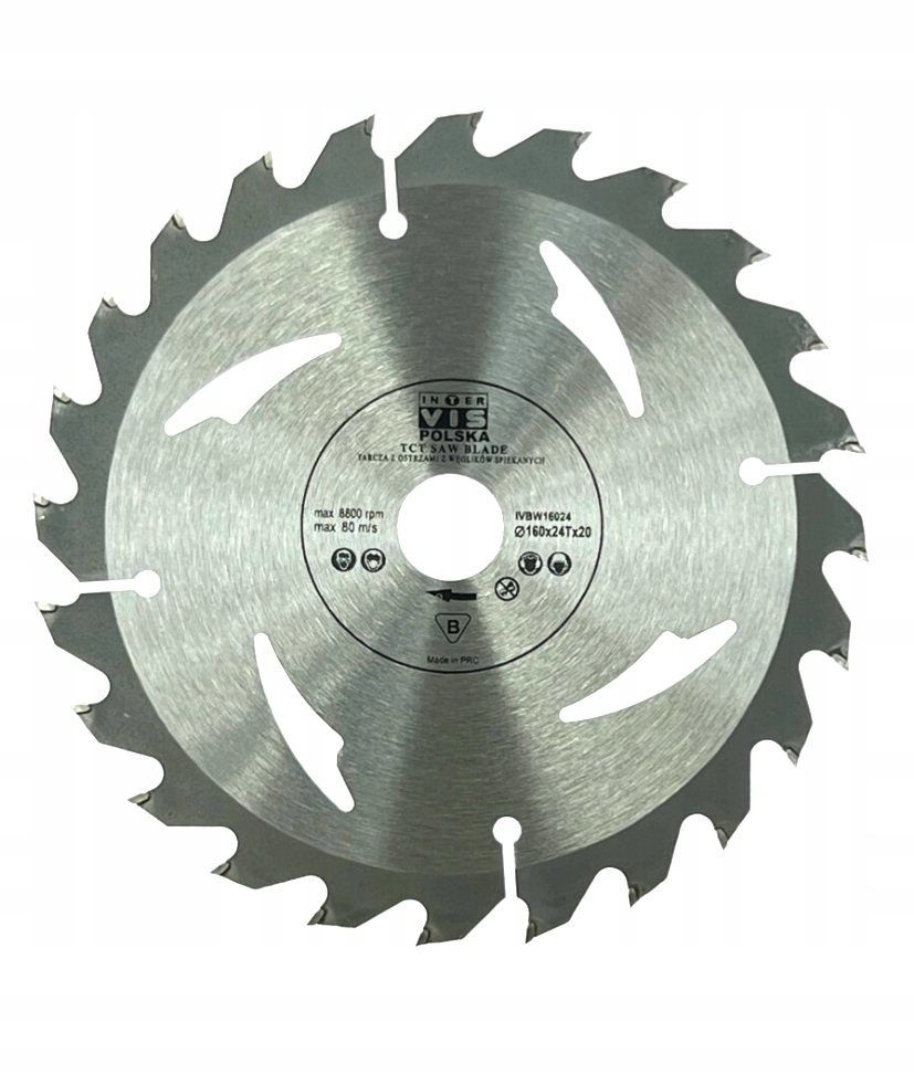 

Tarcza Widiowa Do Drewna 160 mm x 20 x 24T Widia