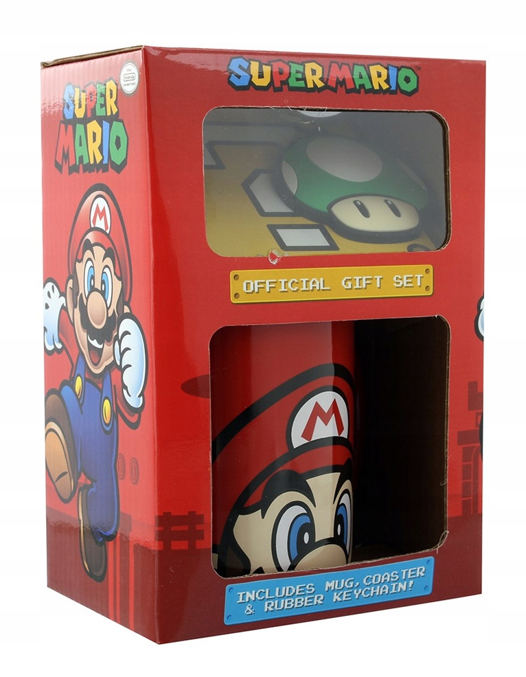

Zestaw Prezentowy Kubek Podkładka Brelok Mario