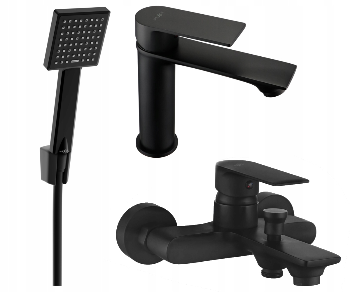 

Mexen Royo R45 Zestaw Wannowy Bateria Czarny